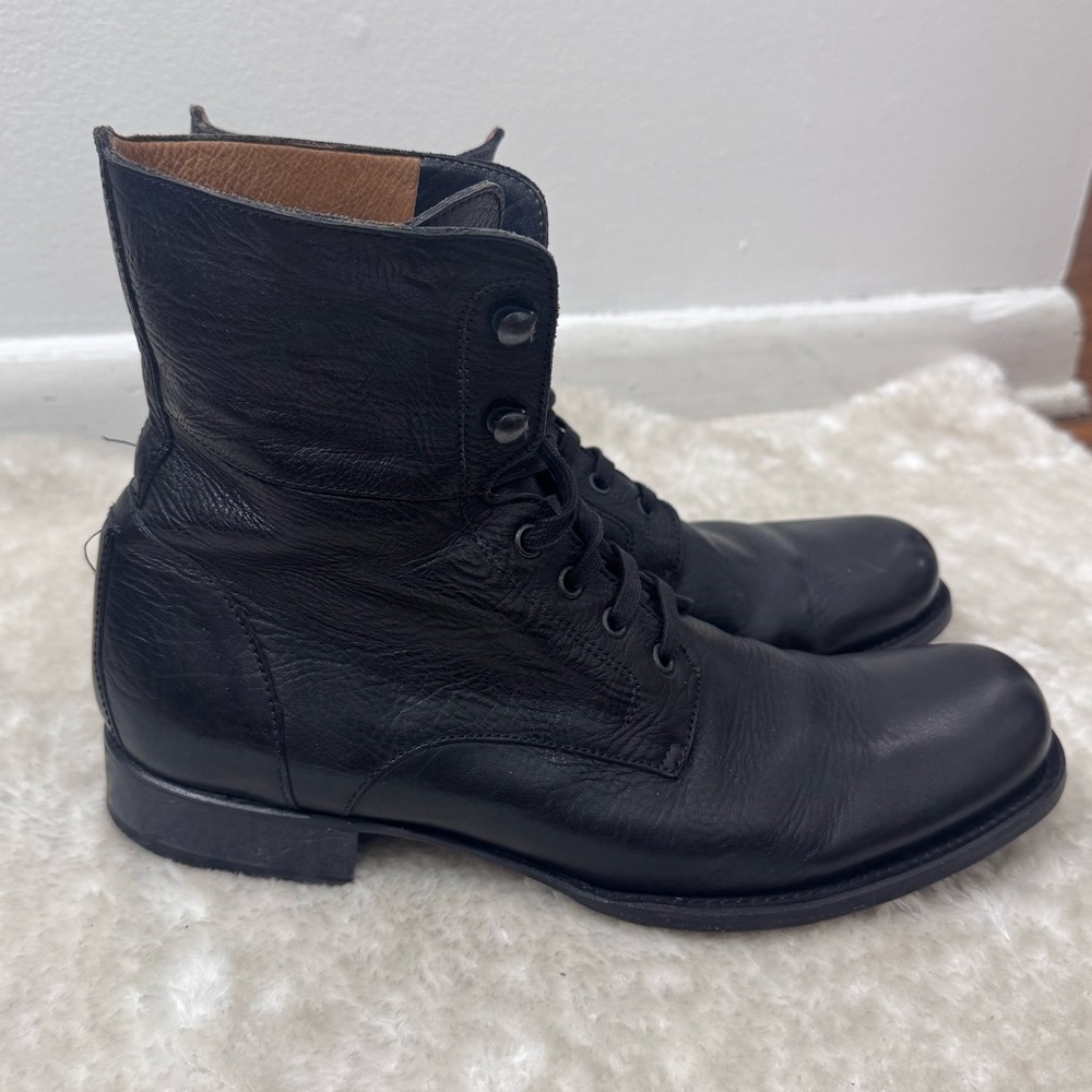 John Varvatos Convert Combat Vintage Military Boots Six O Six Sz 9.5 - Picture 4 of 12